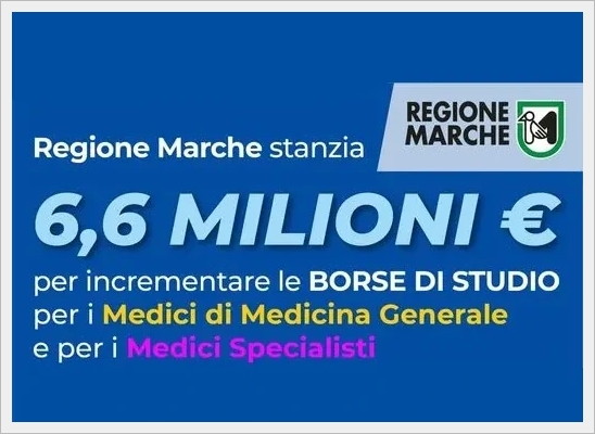 6,6 milioni per borse di Medicina generale e contratti di formazione per medici specialisti