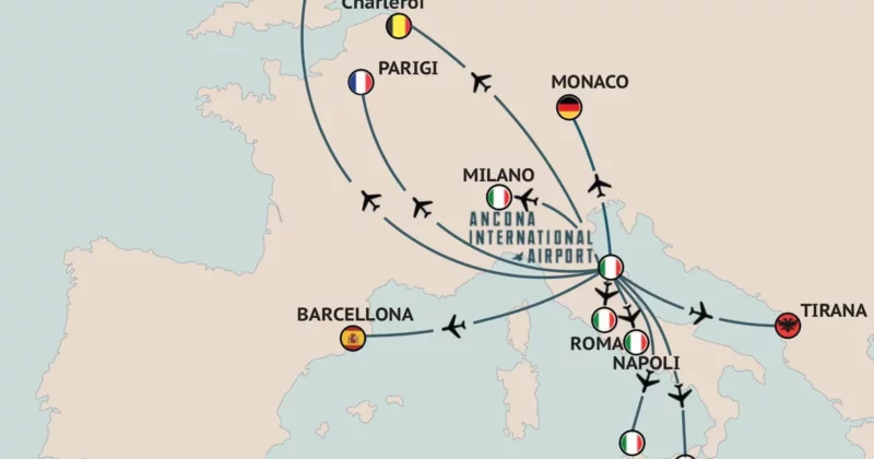 Aeroporto di Ancona volo diretto con Barcellona